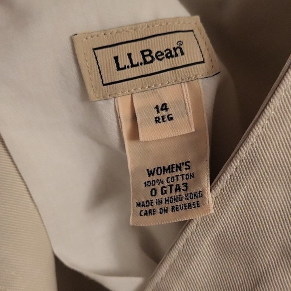 NWT L.L. Bean Wrinkle Resistance Shorts 14 - Picture 4 of 5
